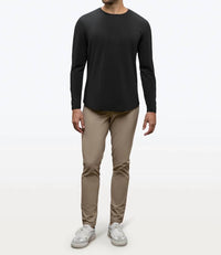 Cuts - Ao Long Sleeve Curve-hem Tee