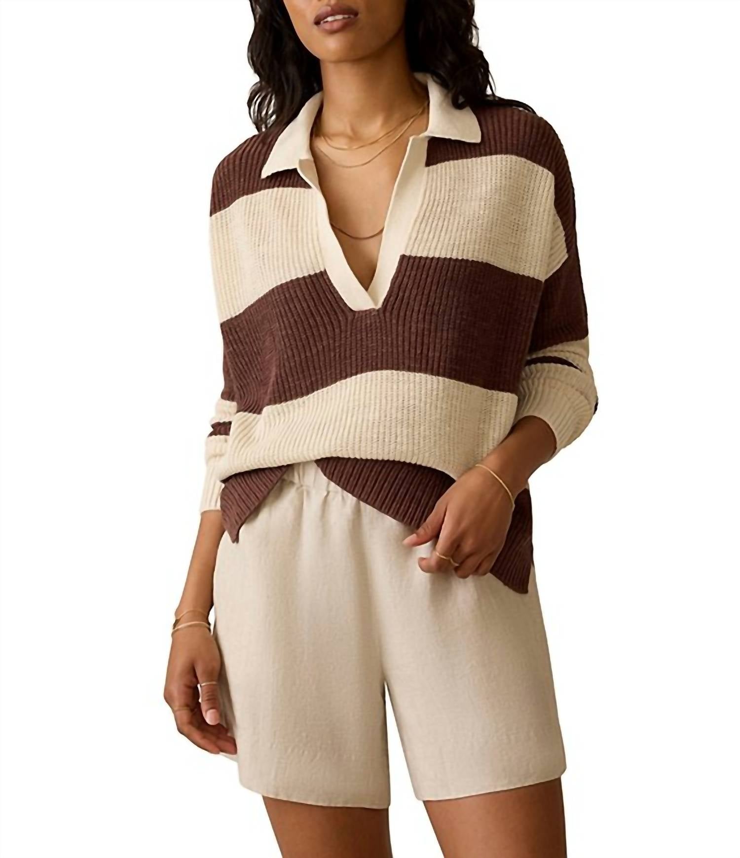 Faherty - Miramar Linen Polo Sweater