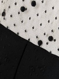 Valentino - Pussy-bow Polka Dot Mini Dress