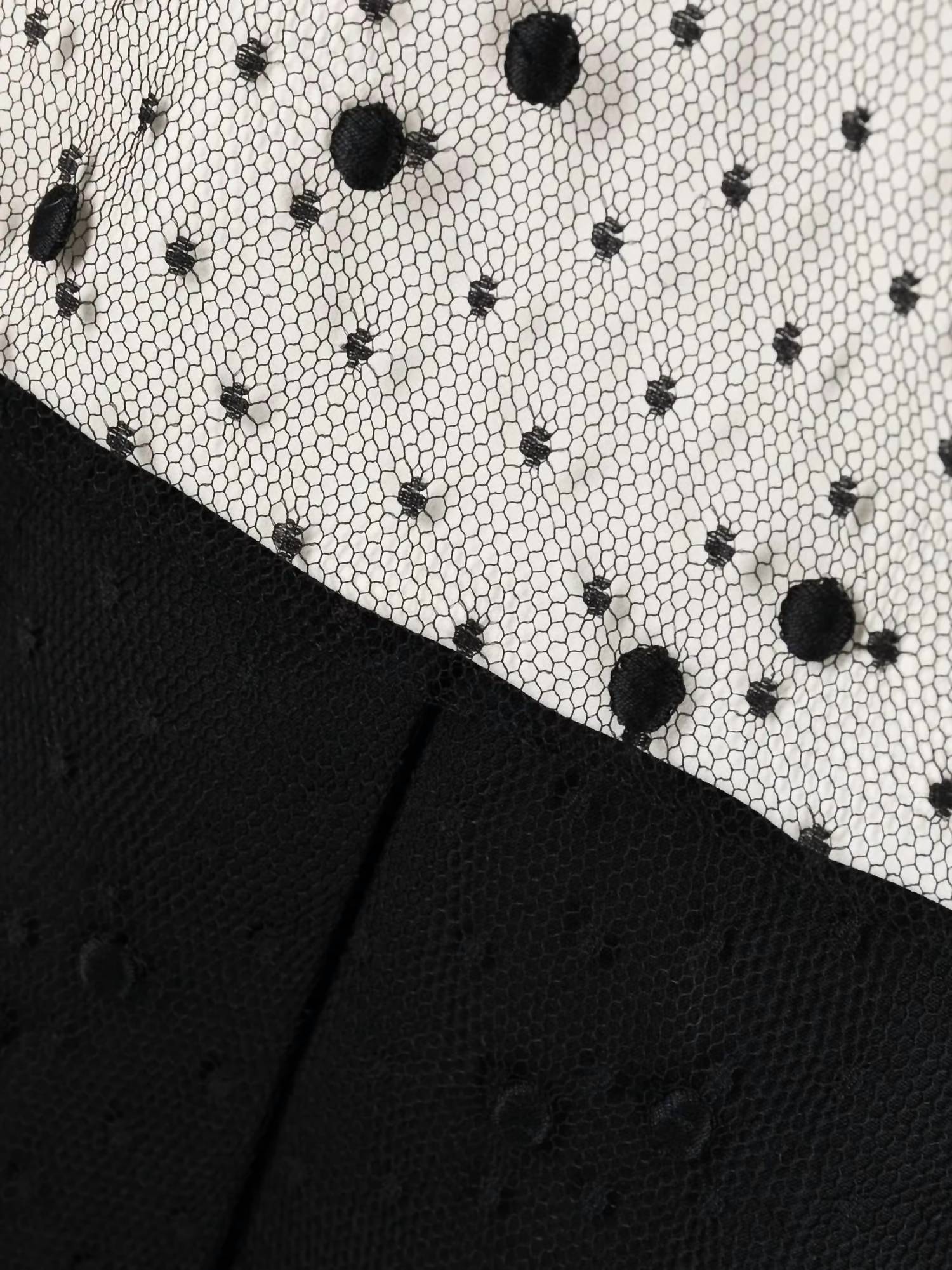 Valentino - Pussy-bow Polka Dot Mini Dress