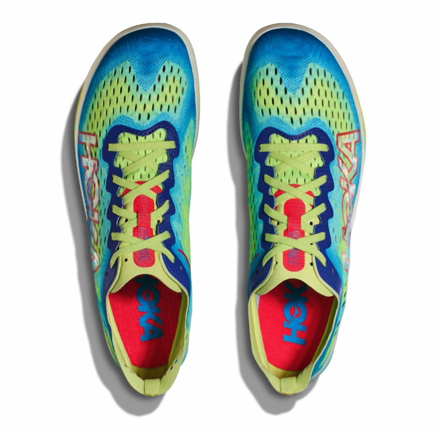 Hoka Unisex Cielo Fly X Athletic Shoes in lettuce virtual blue - men's shoe - view 5