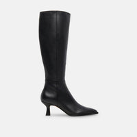 Dolce Vita Women's Auggie Boots in black leather - women's shoe