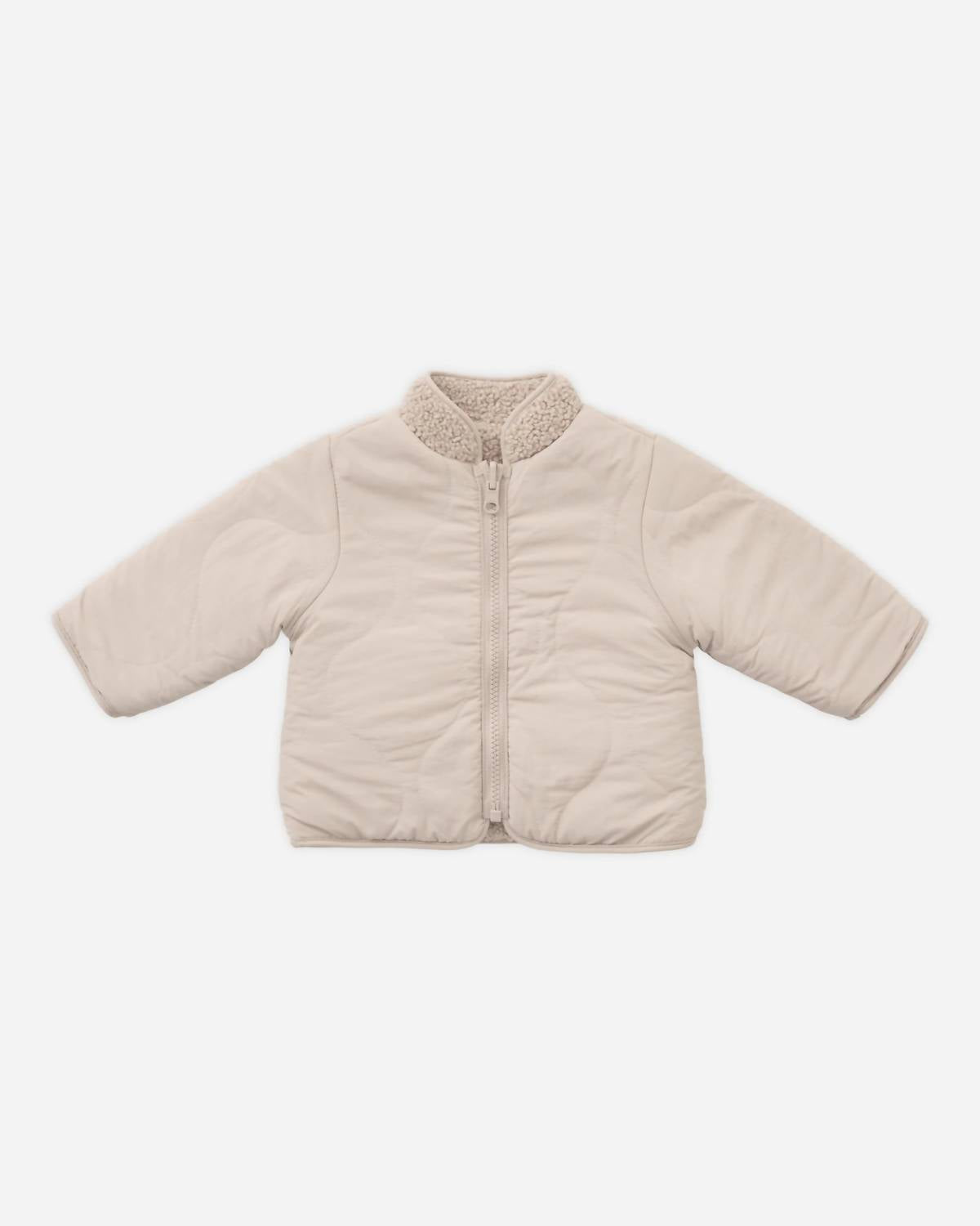 Quincy Mae - Kid's Shearling Zip Jacket