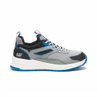 Caterpillar Men's Streamline Runner Carbon Composite Toe Work Shoes in grey - men's shoe - detail view