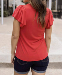 Grace & Lace - Flutter Sleeve Top