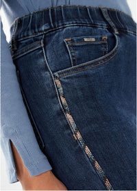 FDJ Tuxedo Pull-on Jeans in dark wash - women's jeans - view 4
