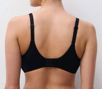 Chantelle Women's Norah Soft Comfort Unlined Underwire Bra in black - women's intimate - alternate view