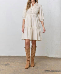 Polagram - Collar Mini Dress - Plus