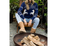 Thml - Horse Novelty 1/2 Zip Sweater