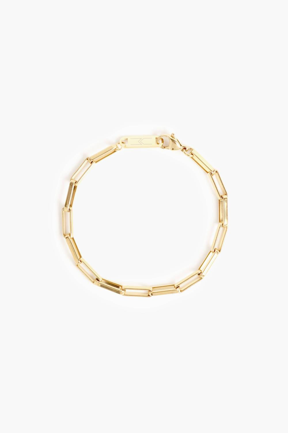 Marrin Costello Women's Empire Paperclip Chain Bracelet in gold - women's jewelry