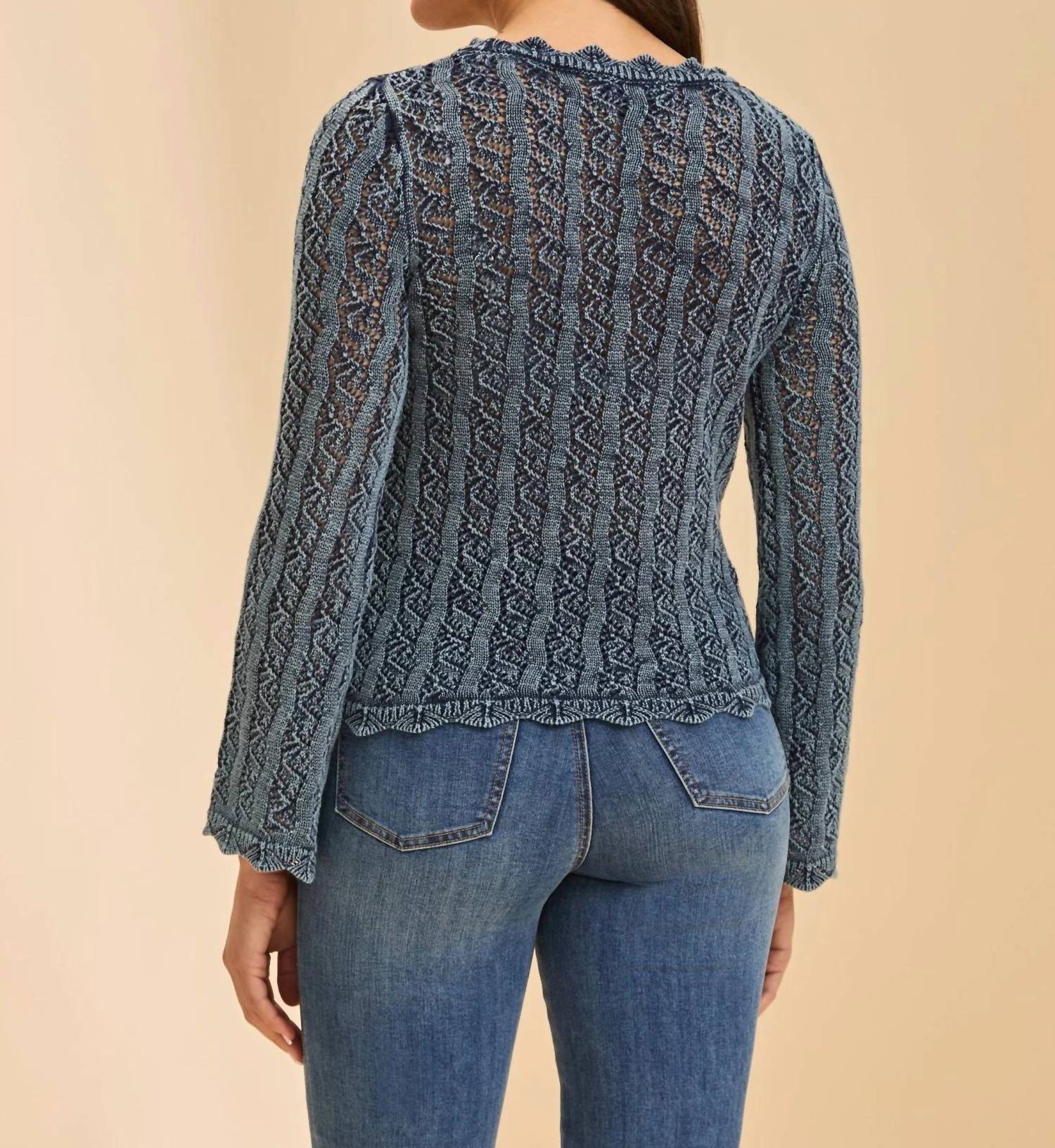 Fdj - Long Sleeve Garment Dye Sweater