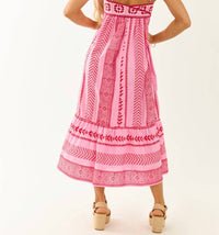 Sundayup - Diaz Crochet Contrast Cover-up Dress