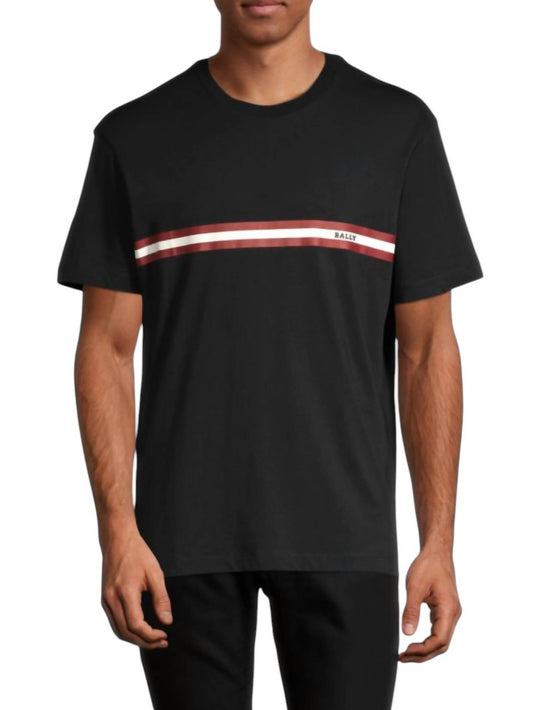 Bally - Men's Striped Logo T-shirt