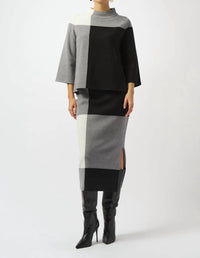 Joseph Ribkoff - Color Block 3/4 Sleeves Top