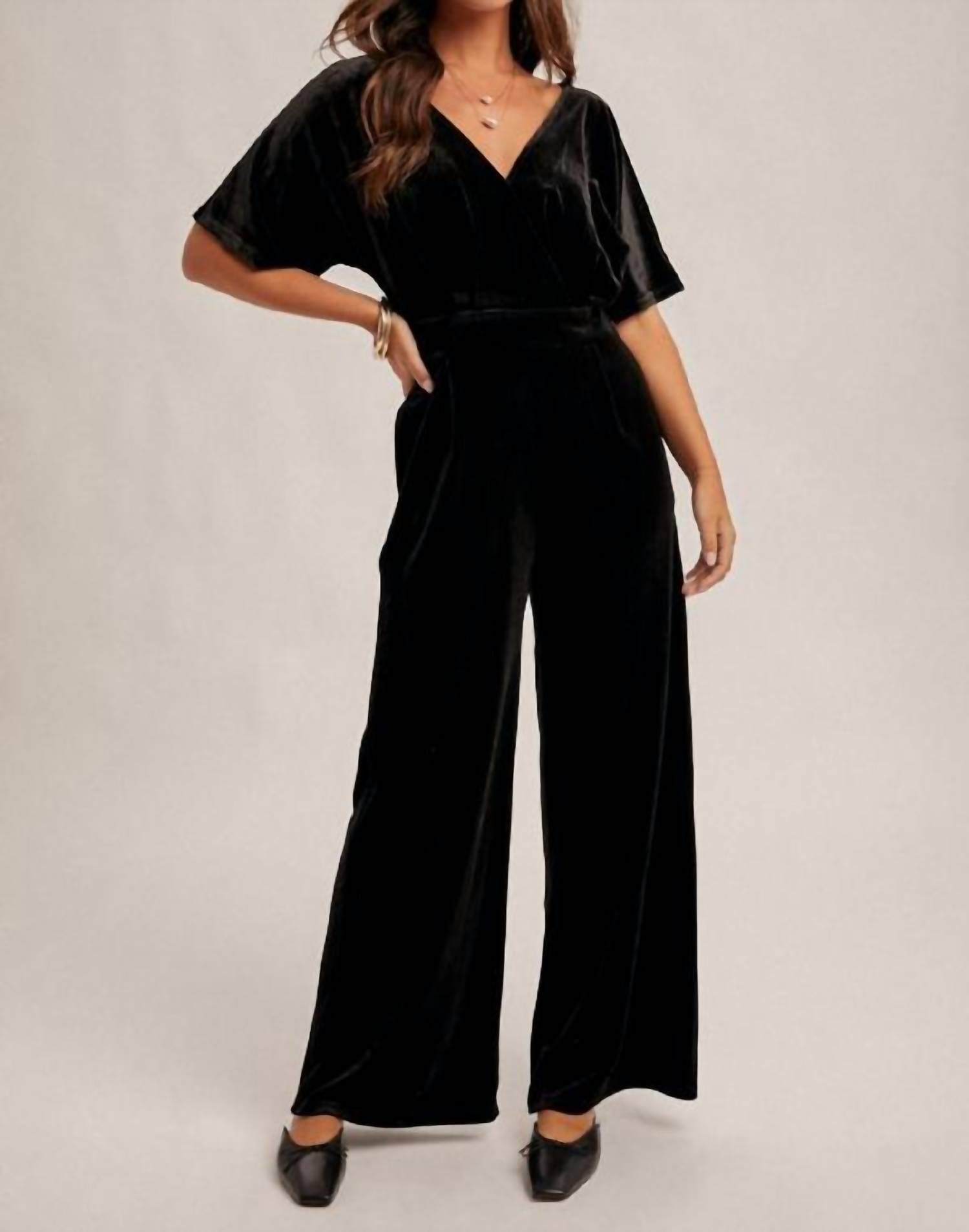 Hem & Thread - Midnight Velvet Jumpsuit