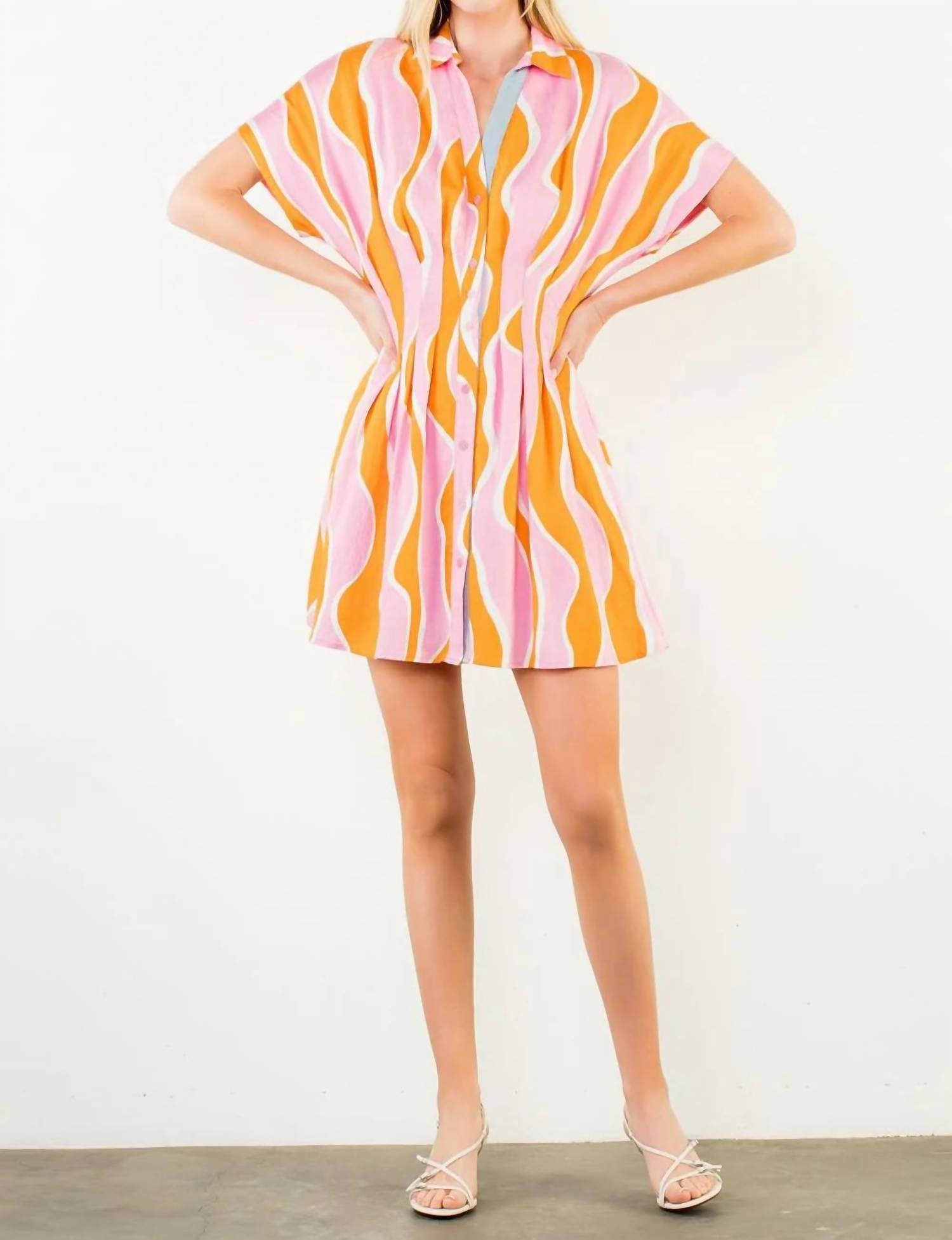 Thml - Wavy Striped Pattern Dress