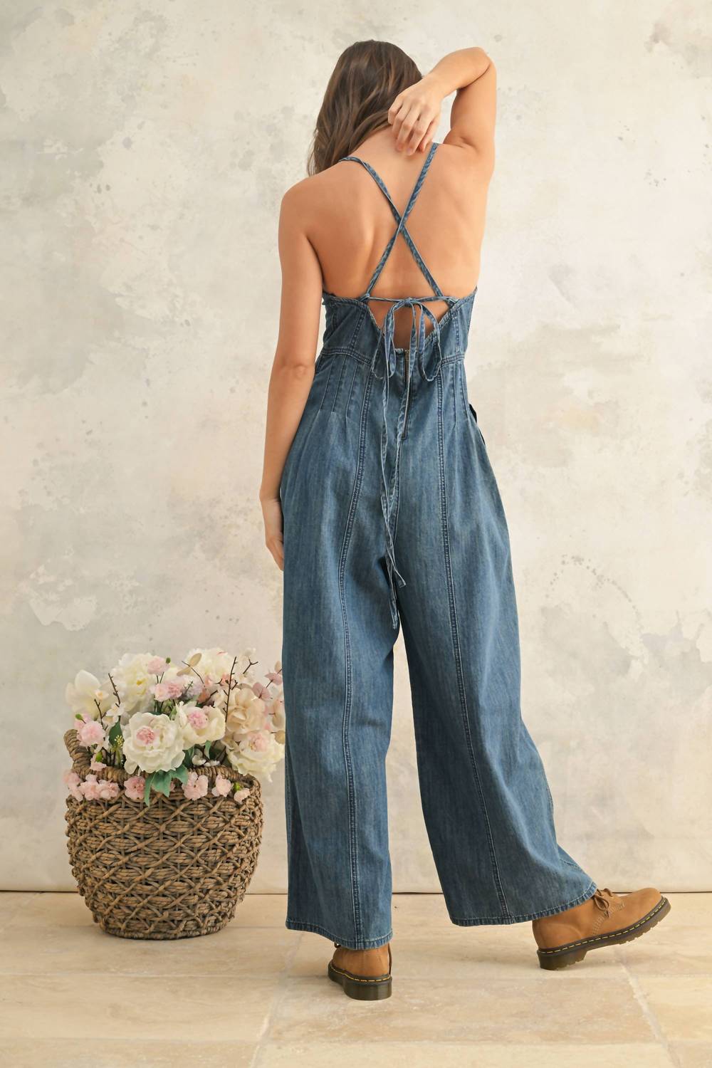 Miou Muse - Mckenna Denim Jumpsuit