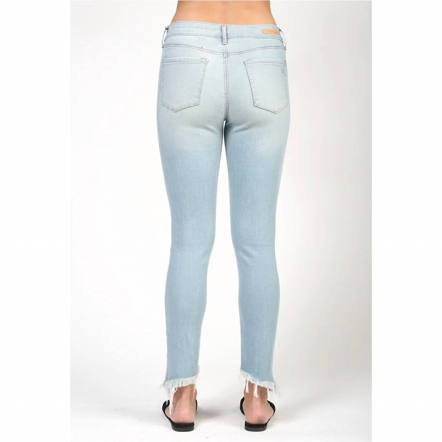 articles of society Suzy Crop Skinny Jeans in jasper - women's jeans - alternate view