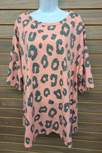 Hopely - Women's Leopard Short Sleeve