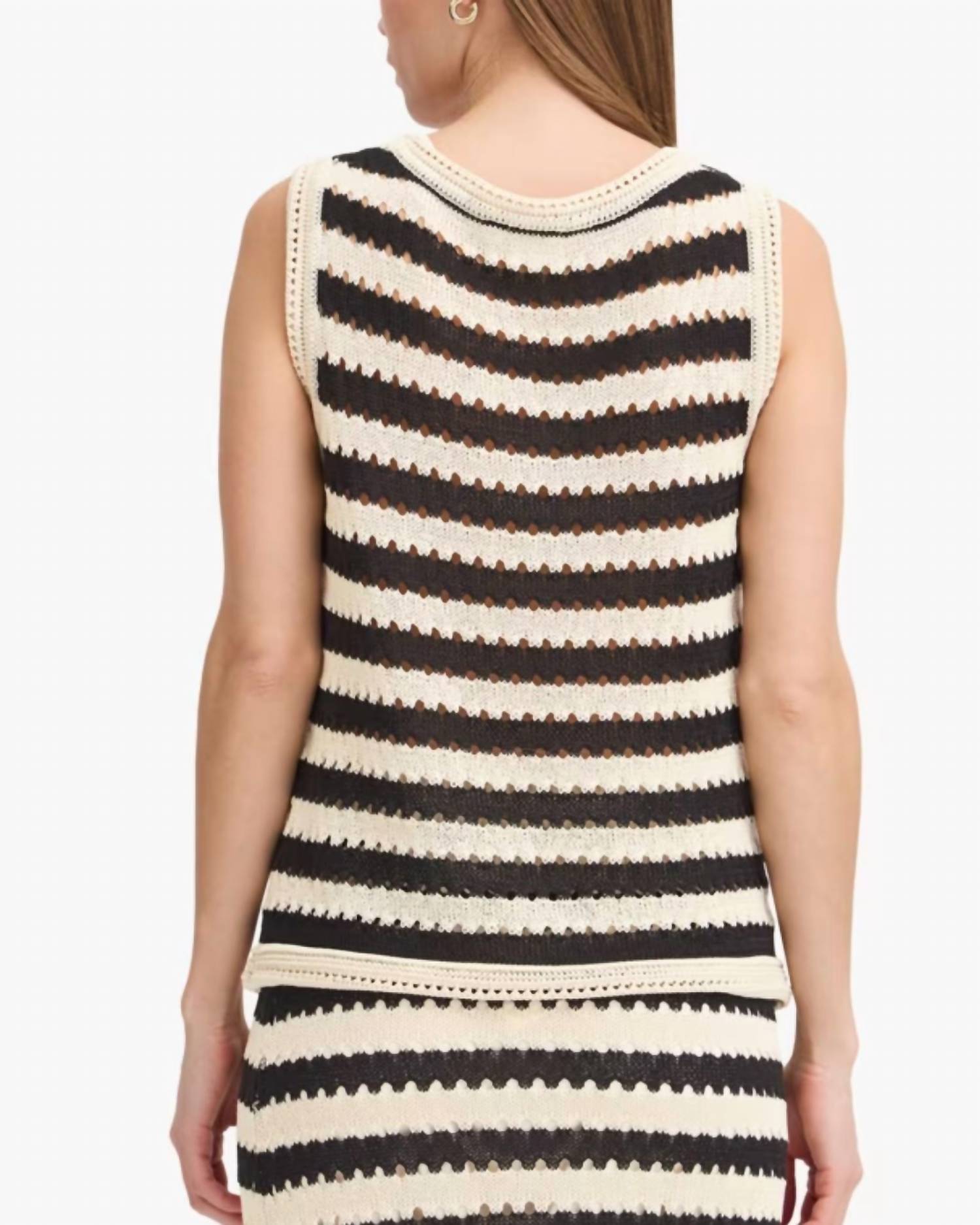 Ichi - Birdis Stripe Knit Top