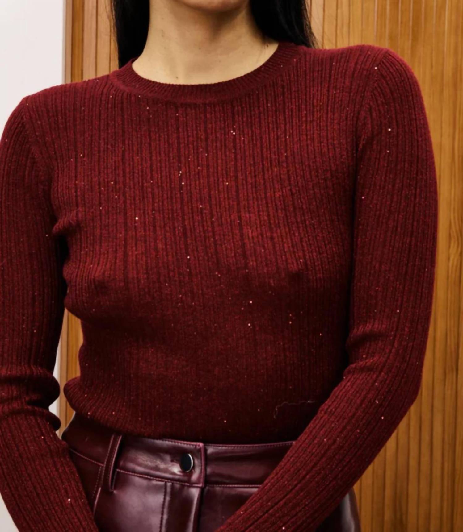 Frnch - Geranium Sequined Sweater