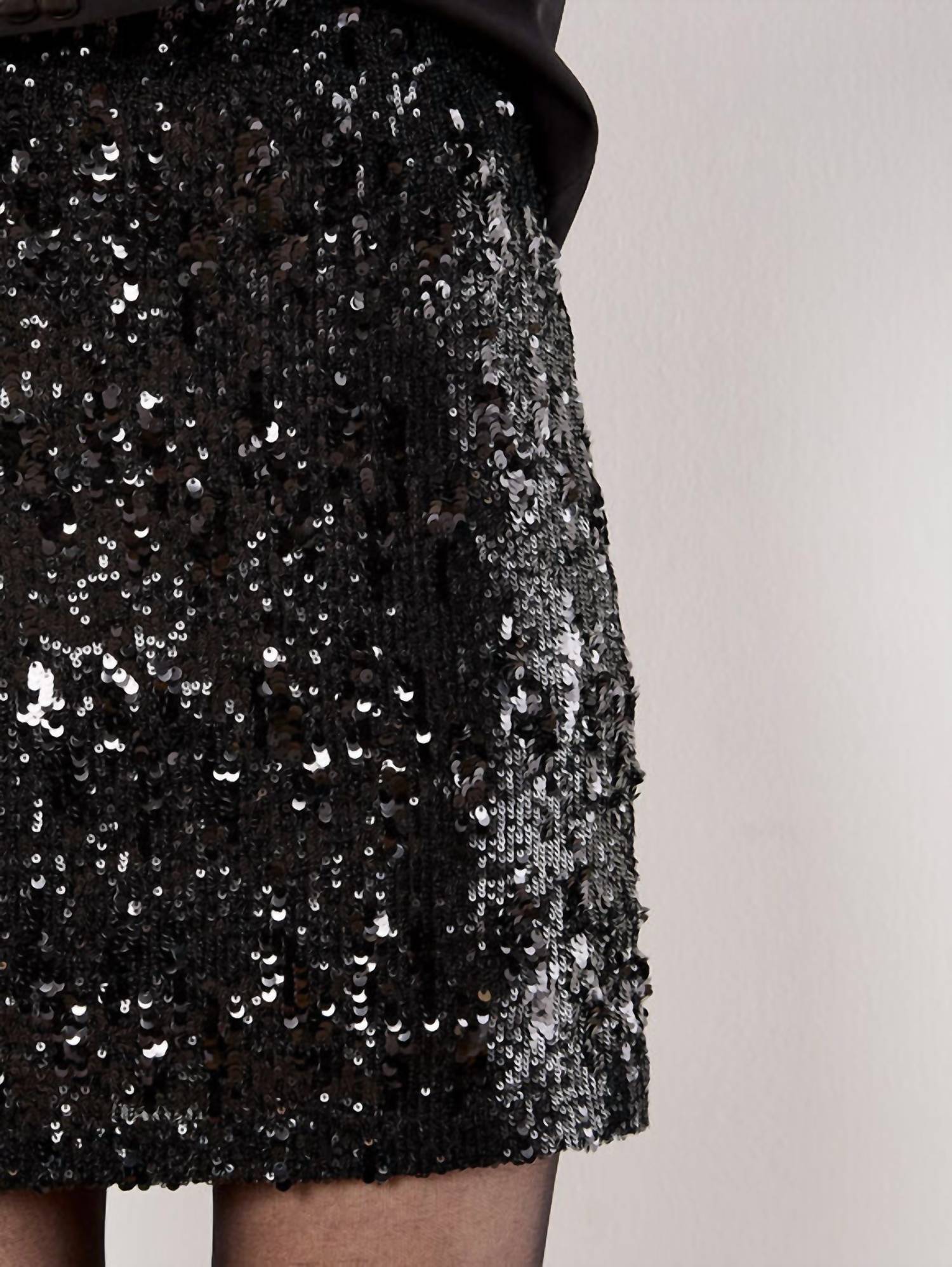 Apricot - Multi Sequin Bodycon Mini Skirt