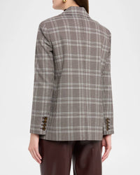 Alice + Olivia - Michael Plaid Boxy Blazer
