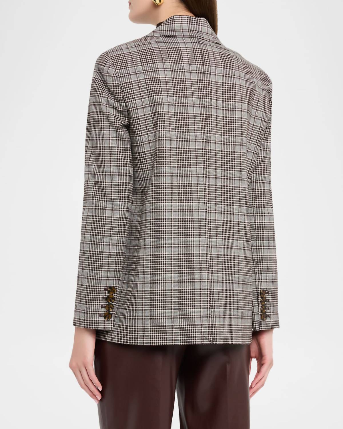 Alice + Olivia - Michael Plaid Boxy Blazer