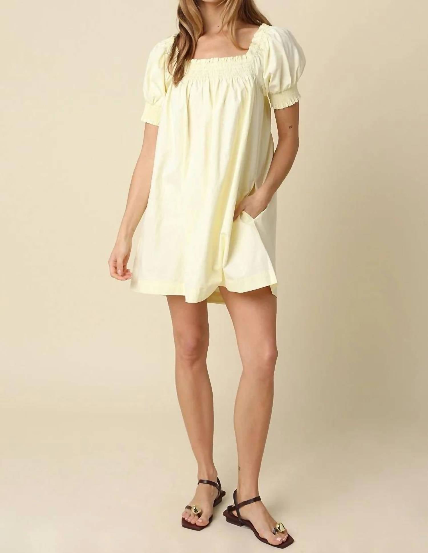 Olivaceous - Sophie Smocked Dress