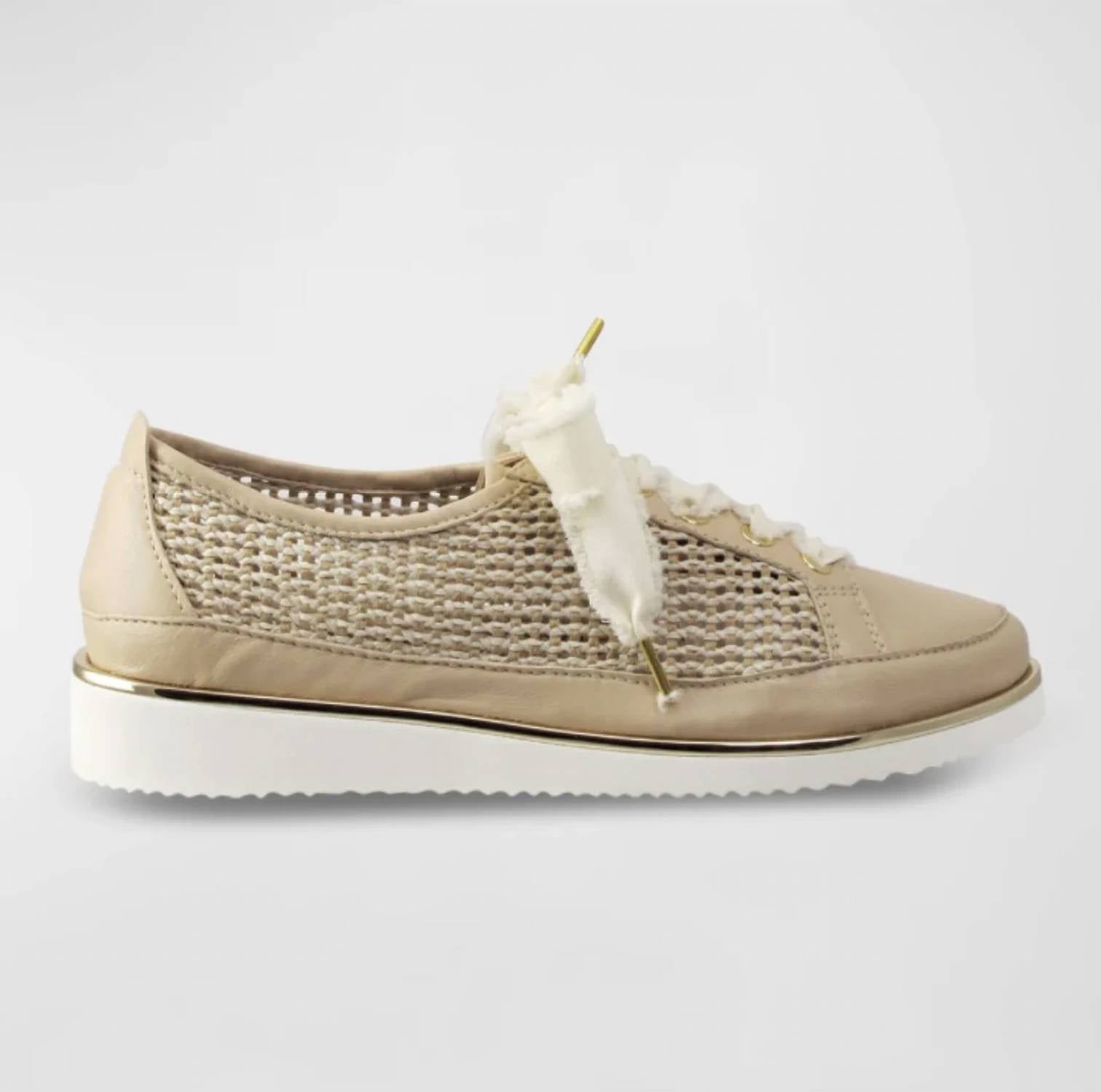 Ron White - Women's Novalee Raffia Wedge Sneaker