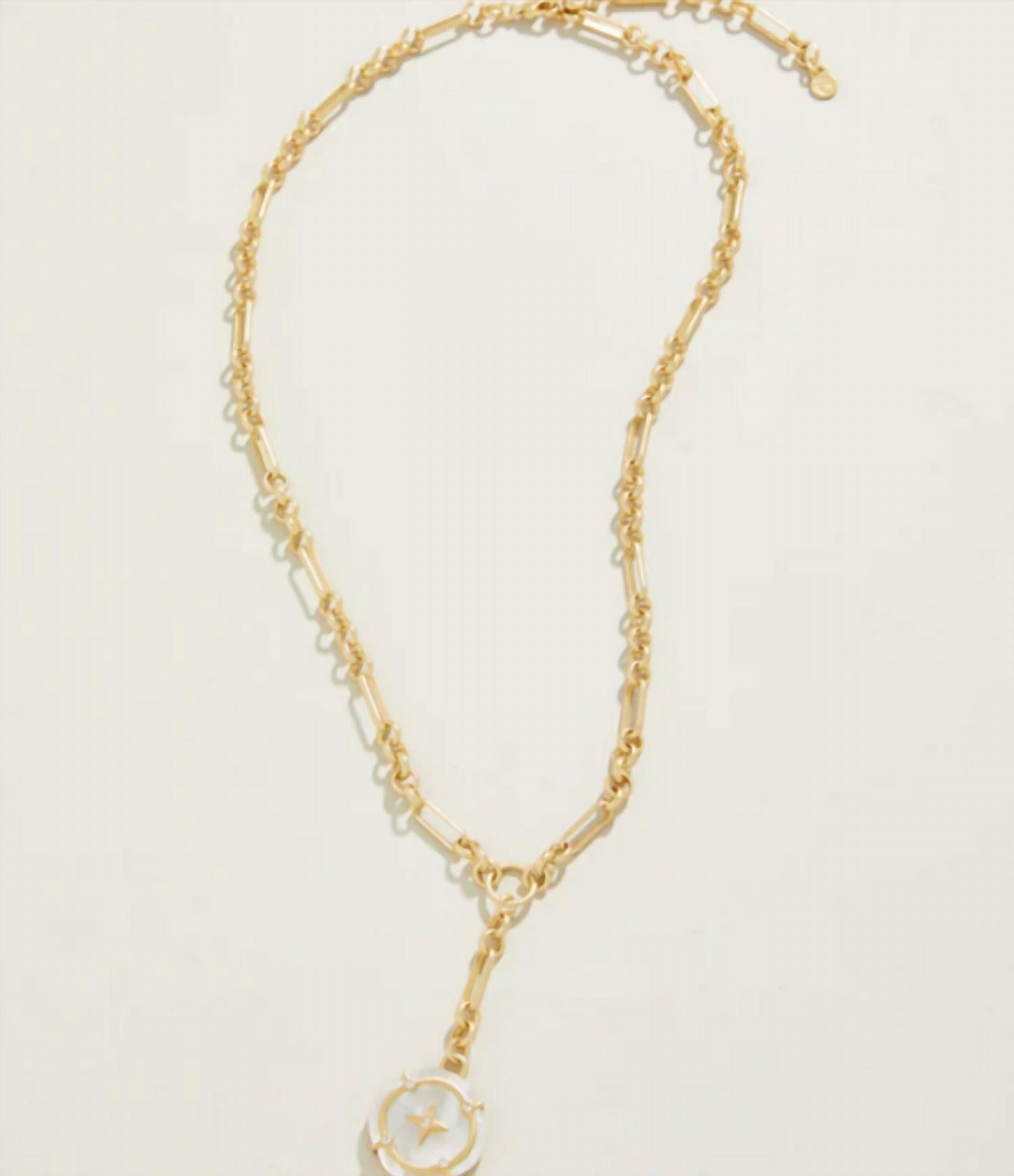 spartina 449 Women's Orla Round Necklace in gold - women's jewelry - detail view
