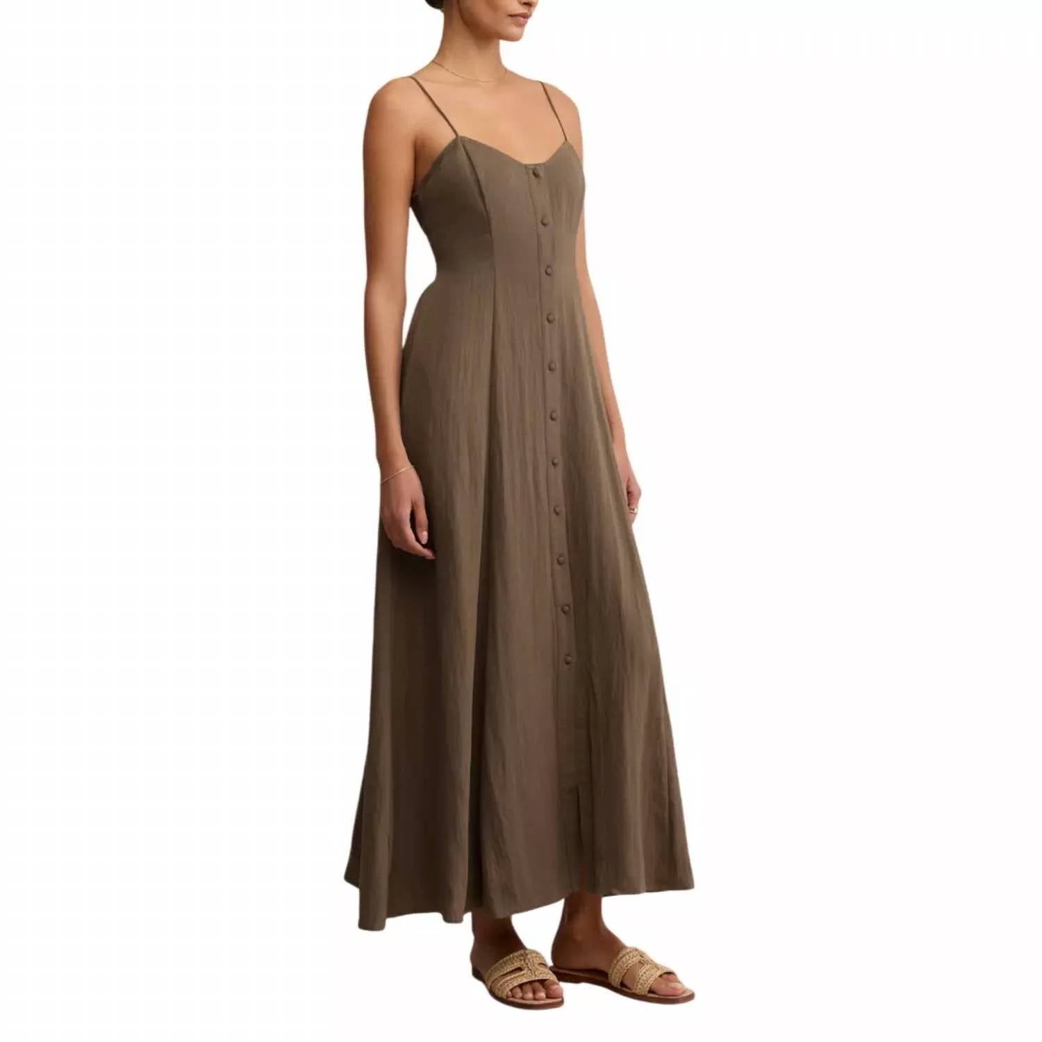 Z Supply - Angel Eyes Airy Sweetheart Midi Dress