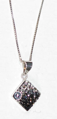 Mosaico Women's Diamond Pendant in silver - women's item - detail view