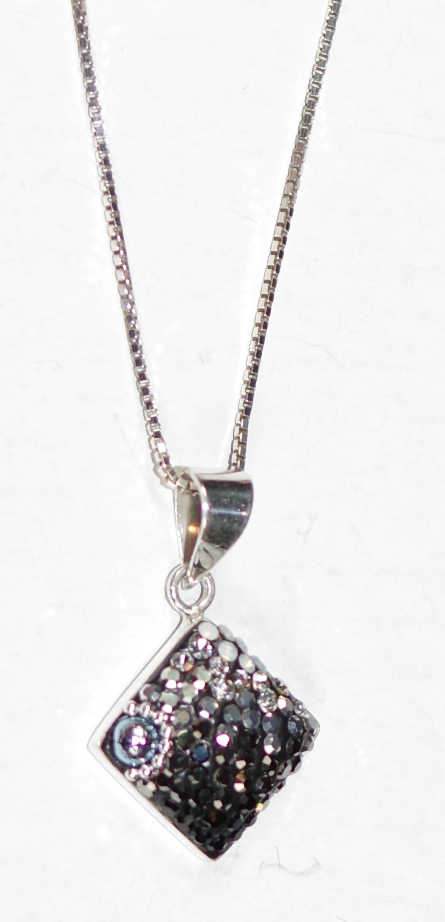 Mosaico Women's Diamond Pendant in silver - women's item - detail view