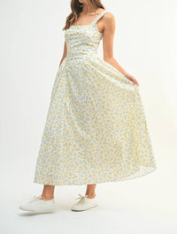 Mable - Floral Print Ruched Dress