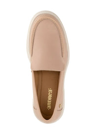 Andrea Women's Leather Platform Loafer in pink - women's flats - alternate view