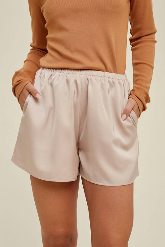 Wishlist - Cora Satin Lined Shorts