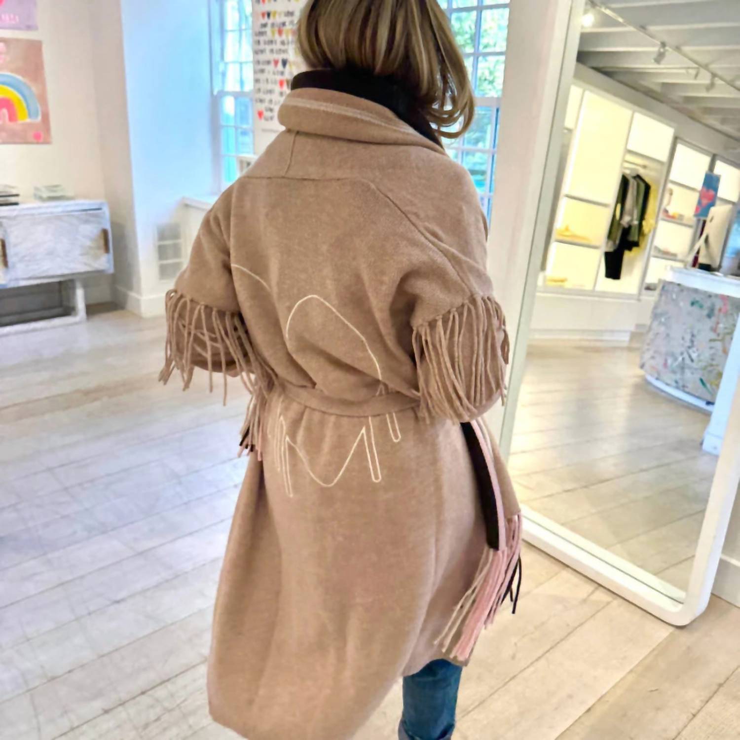 Kerri Rosenthal - Cali Fringe Long Sleeve Cardigan