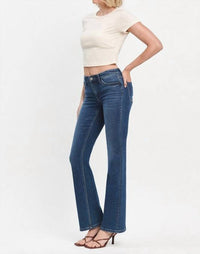 VERVET BY FLYING MONKEY Miranda Relaxed Bootcut Jeans in revere - women's jeans - view 6