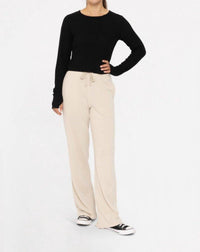 Mono B - Women's Ribbed Crew Neck Top