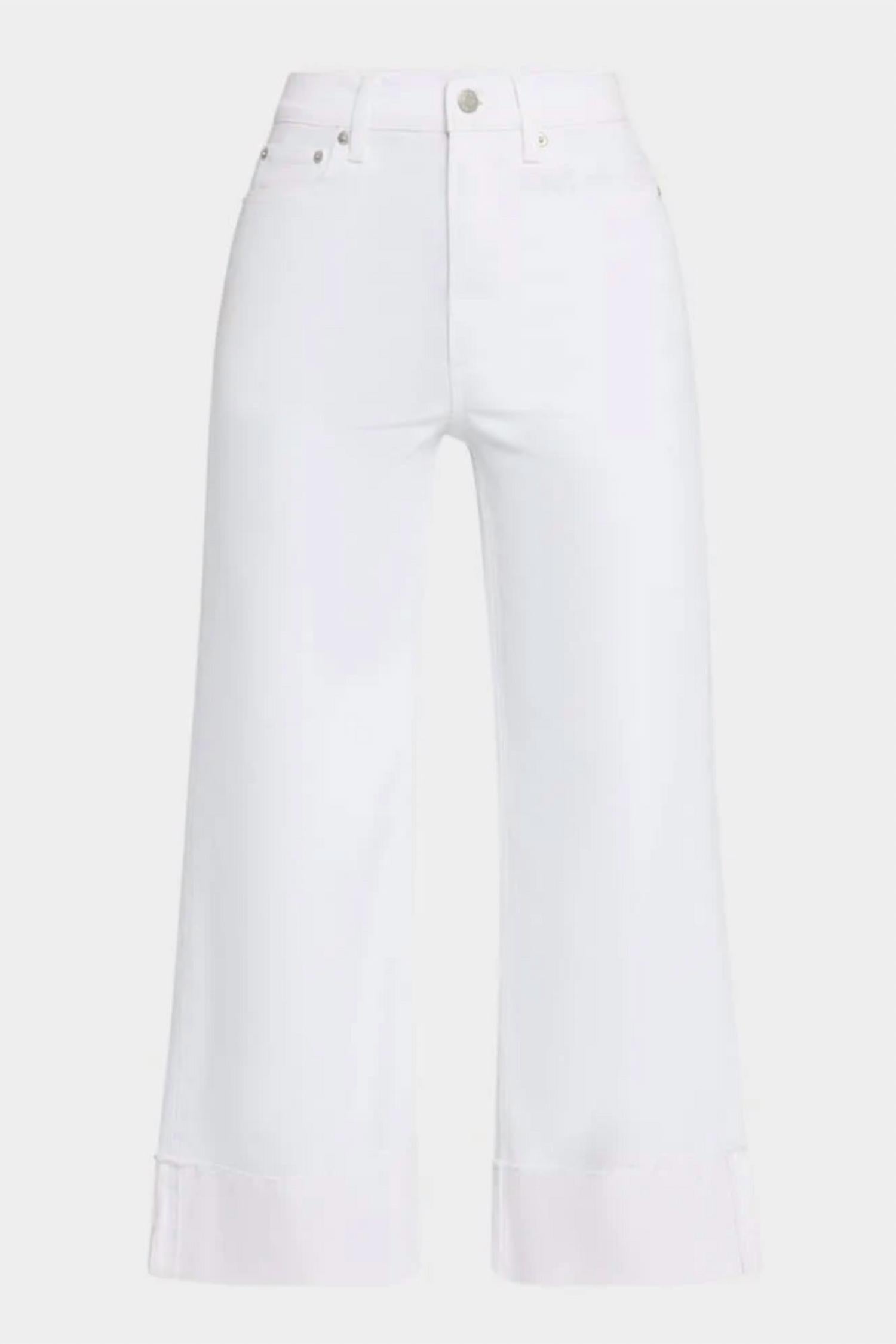 Pistola - Lana Crop With Cuff High Rise Wide Leg Jean