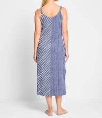 Nic + Zoe - Mixed Stripe V-neck Tank Dress