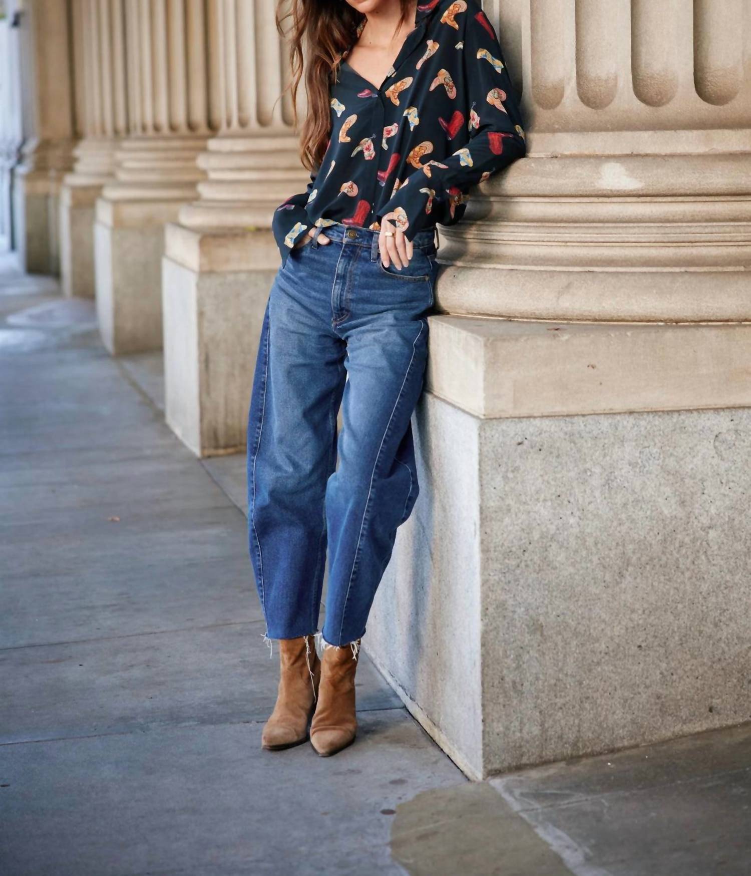 Catherine Gee - Daria French Cuff Silk Blouse Top