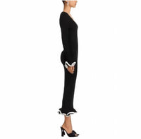 Jonathan Simkhai - Solani Ribbed Knit Ruffle Midi Dress