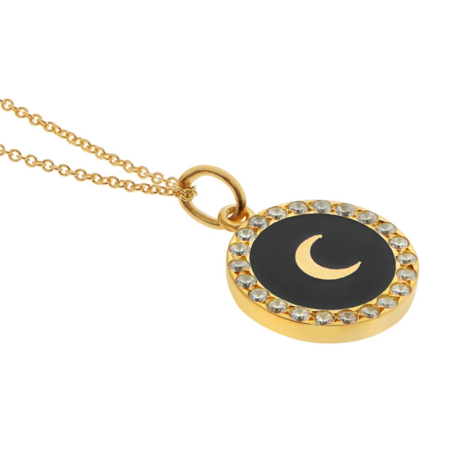 Eye M - Women's Moon Crystal Necklace