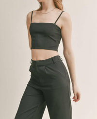 Sadie & Sage - Coffee Date Crop Tank