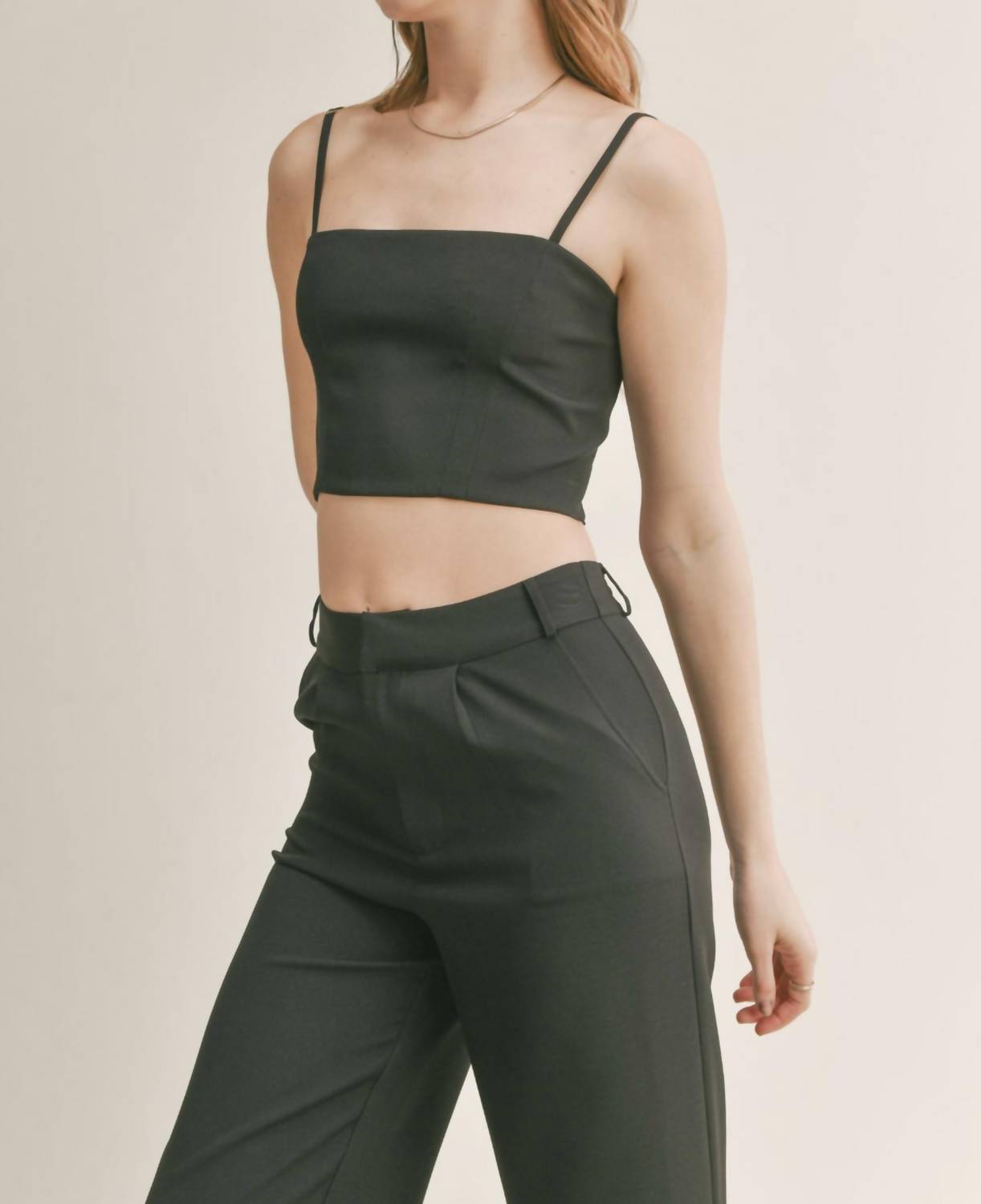 Sadie & Sage - Coffee Date Crop Tank
