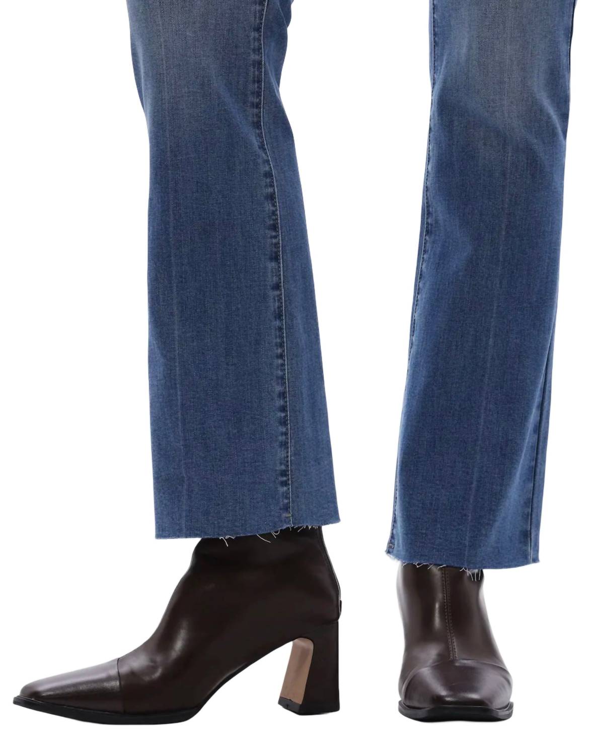 Oat New York - Women's Mid Rise Bootcut Slim Flare Ankle Jeans