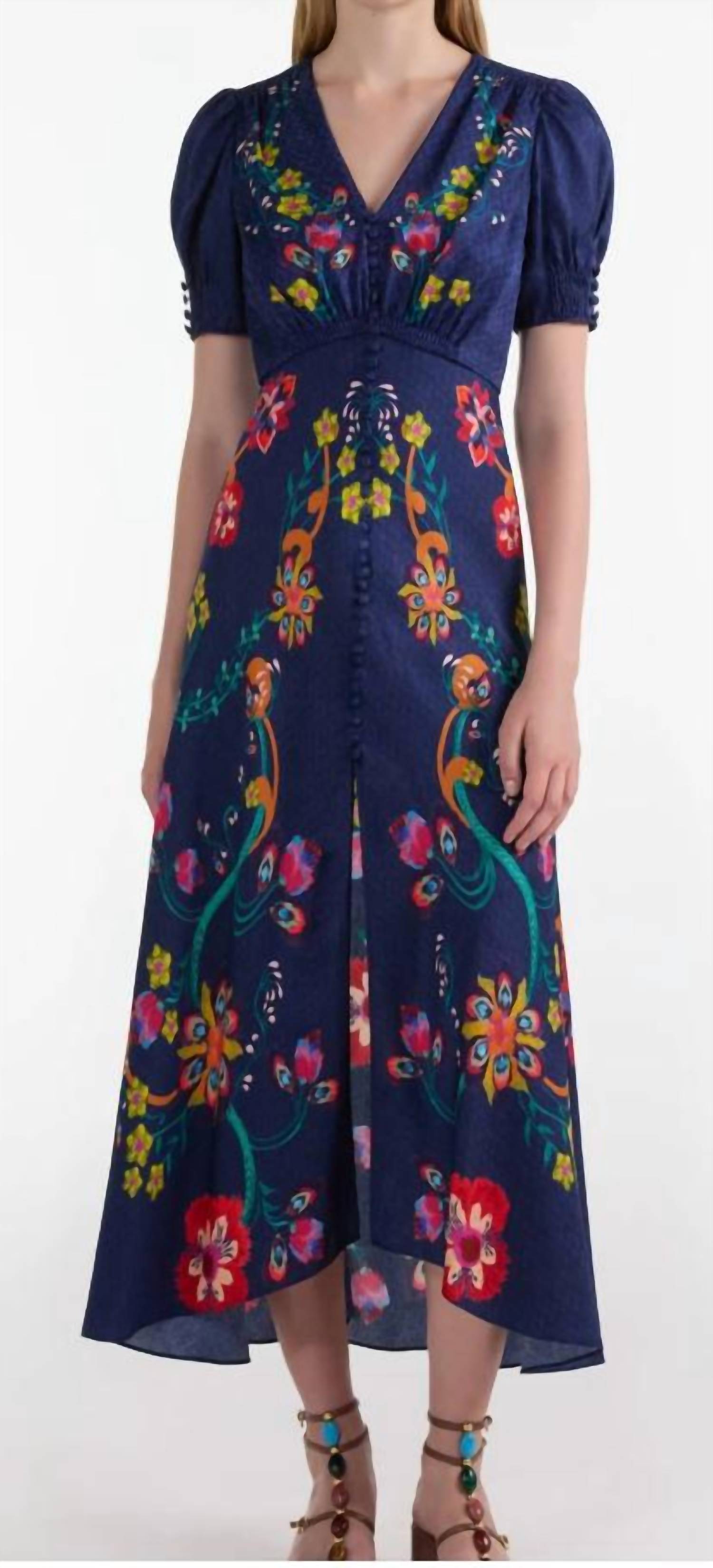 Saloni - LEA LONG DRESS