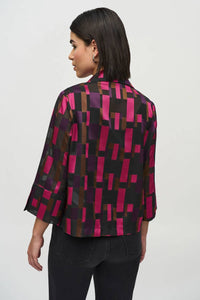Joseph Ribkoff - Geometric Print Swing Jacket